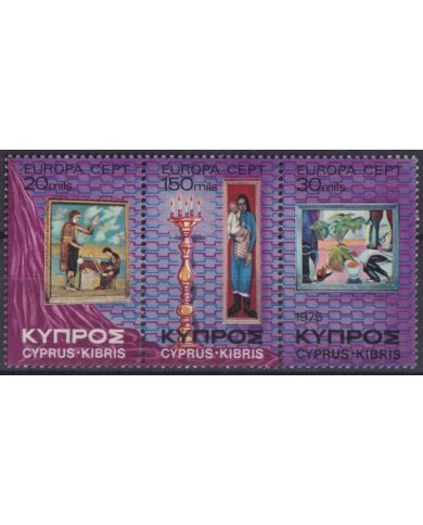 F-EX37427 CYPRUS CHIPRE MNH 1975 EUROPA ART PAINTING RELIGION.