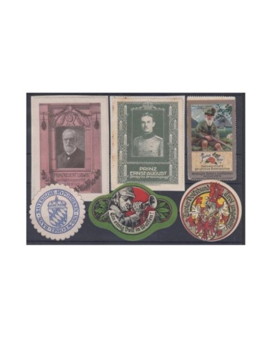 F-EX9120 GERMANY ALEMANIA OLD ROYAL CINDERELLA WILHELM II LOT. MH- NO GUM.