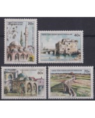 F-EX37449 TURKEY CYPRUS CHIPRE MNH 1977 HISTORIC ARCHITECTURE.