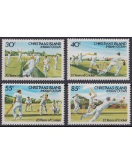 F-EX37860 CHRISTMAS IS MNH 1984 25 YEAR OF CRICKET.