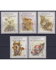 F-EX37862 CHRISTMAS IS MNH 1984 MUSHROOMS FLOWER FLORES TREE FOREST.