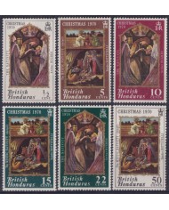 F-EX37909 BRITISH HONDURAS MNH 1970 CHRISTMAS NAVIDAD ART PAINTING.
