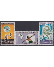 F-EX38054 BENIN MNH 1977 WEST AFRICAN GAMES MARTIAL ARTS JAVELIN ATHLETISM.