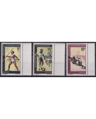 F-EX38071 CENTRAL AFRICA MNH SPORT GAMES JAVELIN SOCCER FOOTBAL ATHLETISM.