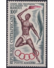 F-EX38078 CENTRAL AFRICA MNH 1964 TROPIC SPORT GAMES ATHLETISM.