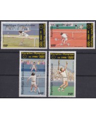 F-EX38083 CENTRAL AFRICA MNH 1988 TENNIS SPORT OLYMPIC GAMES TENNIS