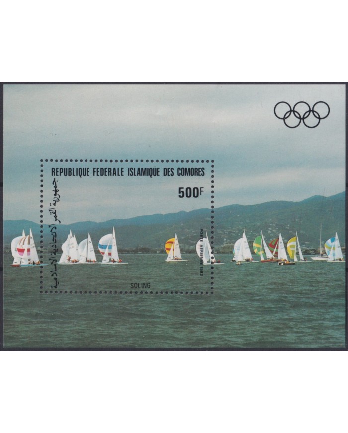 F-EX38088 COMOROS MNH 1983 SAILING SOLING  OLYMPIC GAMES YACHTING.