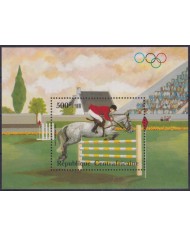F-EX38090 CENTRAL AFRICA MNH 1983 LOS ANGELES OLYMPIC GAMES EQUESTRIAN HORSE.