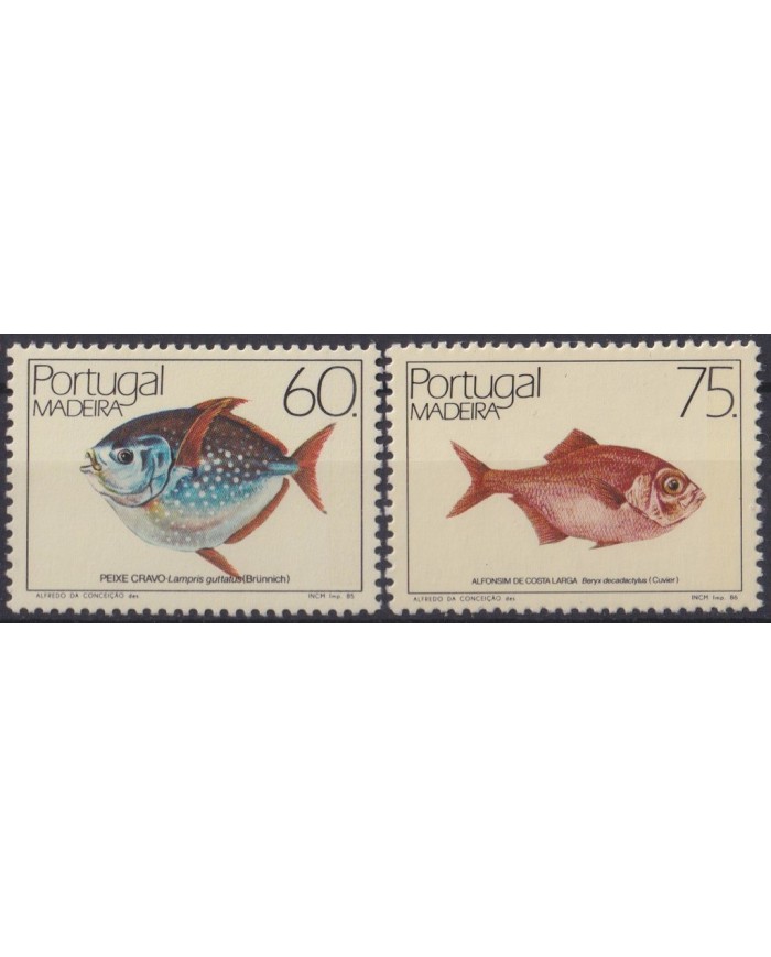 F-EX38125 PORTUGAL MADEIRA MNH 1985 MARINE WILDLIFE FISH.