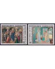 F-EX38233 GABON MNH 1975 CHRISTMAS NAVIDAD ART FILIPPO LIPPI MAURICE DENNIS.