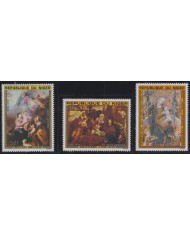 F-EX38235 NIGER MNH 1975 CHRISTMAS NAVIDAD ART TINTORETTO MURILLO MASTER OF BURGO DE OSMA.