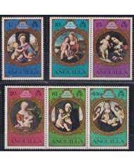 F-EX38237 ANGUILLA MNH 1975 CHRISTMAS NAVIDAD ART DURER BELLINI BOTICCELLI RAPHAEL.