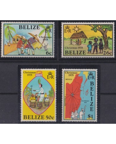 F-EX38239 BELIZE MNH 1975 CHRISTMAS NAVIDAD CHILD DRAWING RELIGION