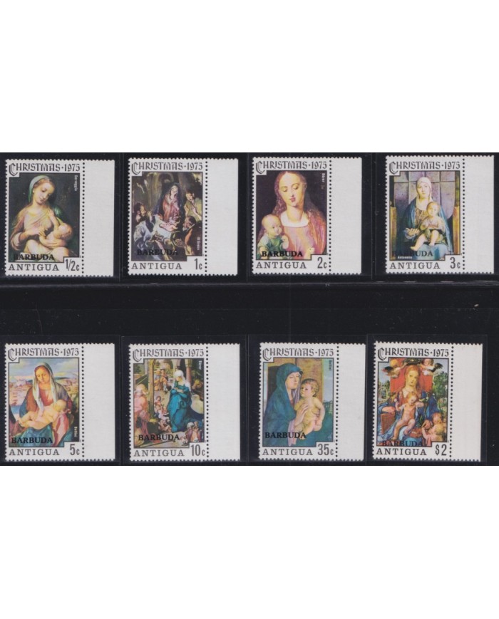 F-EX38240 BARBUDA MNH 1975 CHRISTMAS NAVIDAD ART DURER BELLINI CORREGGIO ANTONETTO.