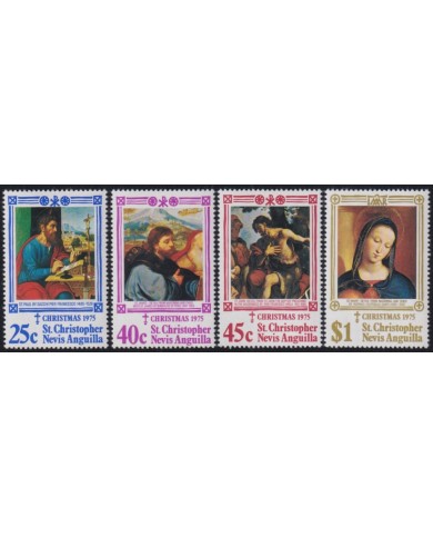F-EX38249 ST CHRISTOPHER NEVIS ANGUILLA MNH 1975 CHRISTMAS NAVIDAD ART RAPHAEL.