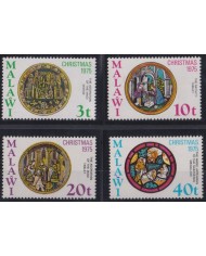 F-EX38252 MALAWI MNH 1975 CHRISTMAS NAVIDAD ART TABLET PAINTING GLASS.