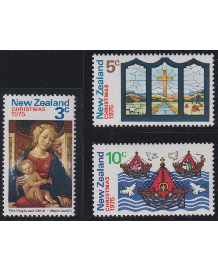 F-EX38259 NEW ZEALAND MNH 1975 CHRISTMAS NAVIDAD DRAWING RELIGION MACHIAVELLI.