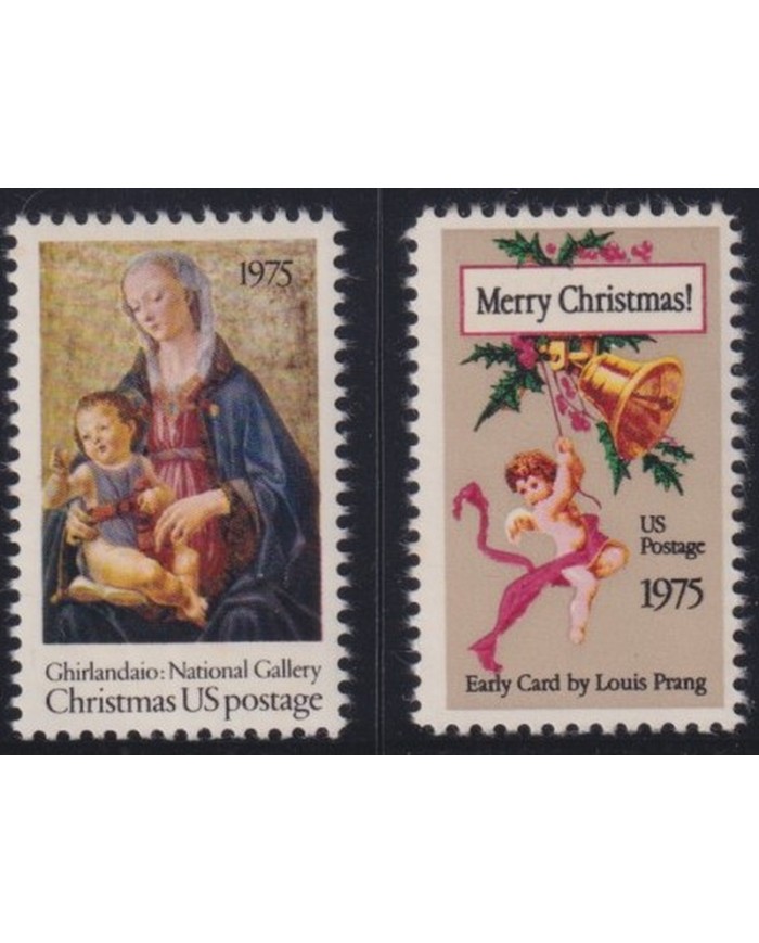 F-EX38266 US USA MNH 1975 CHRISTMAS NAVIDAD DRAWING RELIGION GHIRLANDAIO