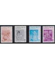 F-EX38268 COSTA RICA MNH 1975 CHRISTMAS NAVIDAD CHILDREN CITY DRAWING RELIGION.