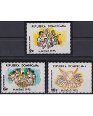 F-EX38270 DOMINICANA REP MNH 1975 CHRISTMAS NAVIDAD PEACE DRAWING RELIGION.