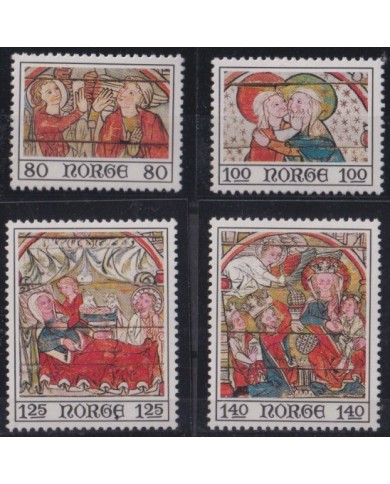 F-EX38271 NEW HEBRIDES MNH 1975 CHRISTMAS NAVIDAD ART MEDIEVAL PAINTING MADONNA.