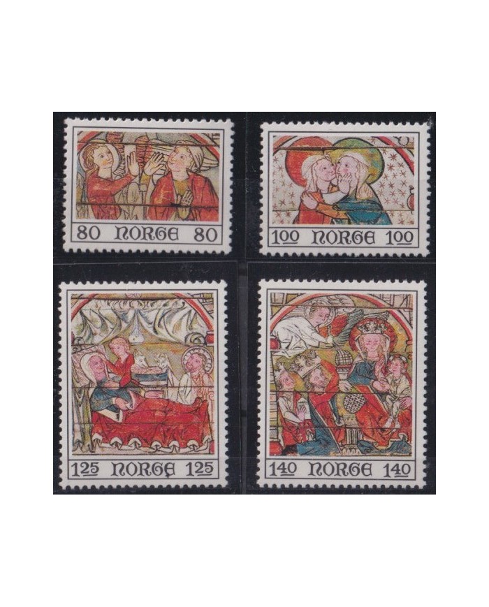 F-EX38271 NEW HEBRIDES MNH 1975 CHRISTMAS NAVIDAD ART MEDIEVAL PAINTING MADONNA.