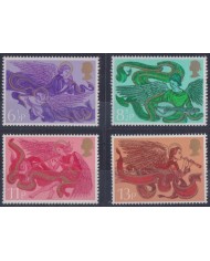 F-EX38280 ENGLAND UK MNH 1975 CHRISTMAS NAVIDAD ANGELS DRAWING RELIGION.
