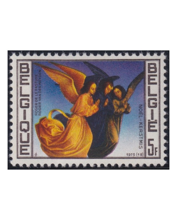 F-EX38285 BELGIUM BELGIQUE MNH 1975 CHRISTMAS NAVIDAD ART MADONNA PAINTING.