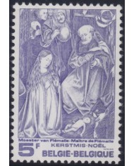 F-EX38288 BELGIUM BELGIUM MNH 1975 CHRISTMAS NAVIDAD ART MADONNA PAINTING.