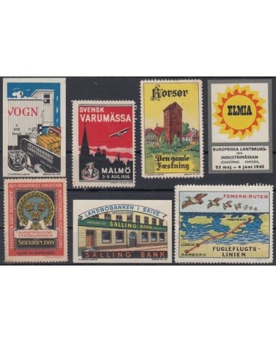 F-EX7032 SWEDEN SUECIA SUEDE SVERIGE DENMARK NORWAY NORGE CINDERELLA NO GUM.