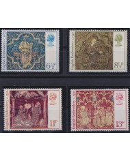 F-EX38295 UK ENGLAND MNH 1976 CHRISTMAS NAVIDAD ART MEDIEVAL MADONNA PAINTING.