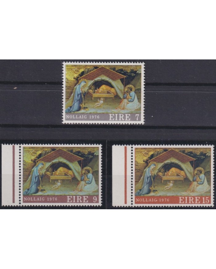 F-EX38296 IRELAND EIRE MNH 1976 CHRISTMAS NAVIDAD ART MADONNA PAINTING.