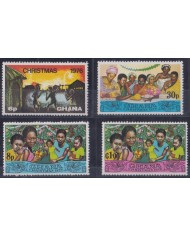 F-EX38312 GHANA MNH 1976 CHRISTMAS NAVIDAD CHILDREN DRAWING RELIGION.