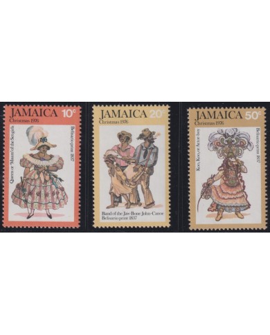 F-EX38319 JAMAICA MNH 1976 CHRISTMAS NAVIDAD FOLKORE DRAWING.