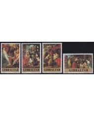 F-EX38322 GIBRALTAR MNH 1977 CHRISTMAS NAVIDAD ART MADONNA PAINTING RUBENS RENAISSENCE.