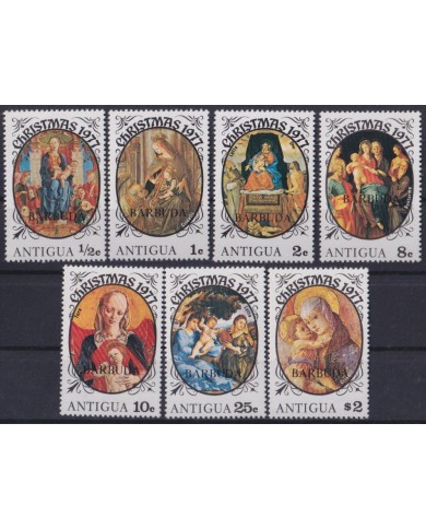 F-EX38334 ANTIGUA MNH 1977 CHRISTMAS NAVIDAD ART MADONNA LOTTO TURA CRIVELLI PONTORMO RENAISSENCE.