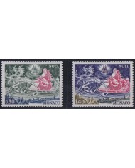 F-EX38336 MONACO MNH 1977 CHRISTMAS NAVIDAD PAPA NOEL DRAWING.