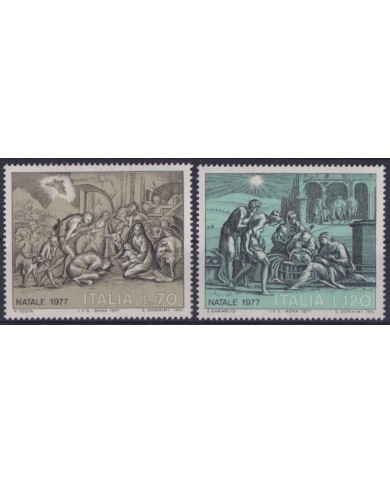F-EX38339 ITALY ITALIA MNH 1977 CHRISTMAS NAVIDAD ART DRAWING RELIGION.