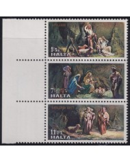 F-EX38342 MALTA MNH 1977 CHRISTMAS NAVIDAD ART MADONNA PAINTING RENAISSENCE.