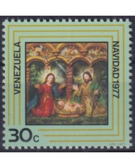 F-EX38346 VENEZUELA MNH 1977 CHRISTMAS NAVIDAD ART RELIGION.