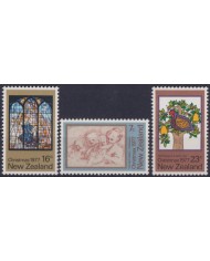 F-EX38362 NEW ZEALAND MNH 1977 CHRISTMAS NAVIDAD ART CORREGGIO STAINED GLASS RELIGION.