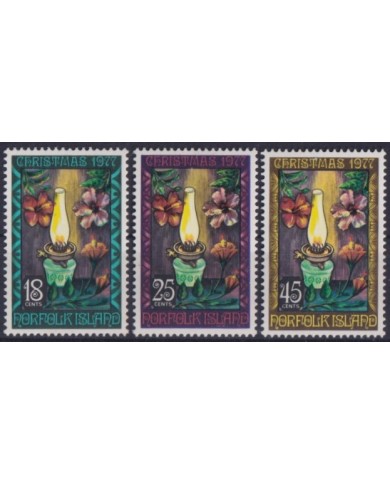 F-EX38363 NORFOLK MNH 1977 CHRISTMAS NAVIDAD ART LIGHT DRAWING RELIGION.