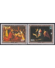 F-EX38374 GABON MNH 1977 CHRISTMAS NAVIDAD ART MADONNA PAINTING RUBENS.