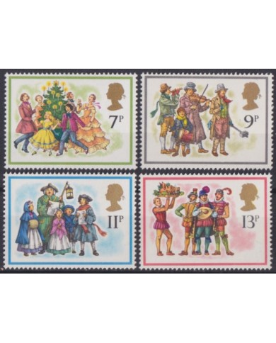 F-EX38377 UK ENGLAND MNH 1978 CHRISTMAS NAVIDAD ART DRAWING RELIGION.