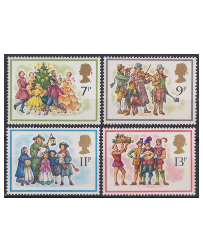 F-EX38377 UK ENGLAND MNH 1978 CHRISTMAS NAVIDAD ART DRAWING RELIGION.