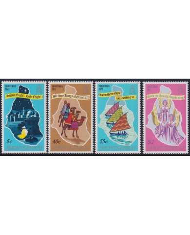 F-EX38378 MONTSERRAT MNH 1976 CHRISTMAS NAVIDAD ART DRAWING SHIP RELIGION.