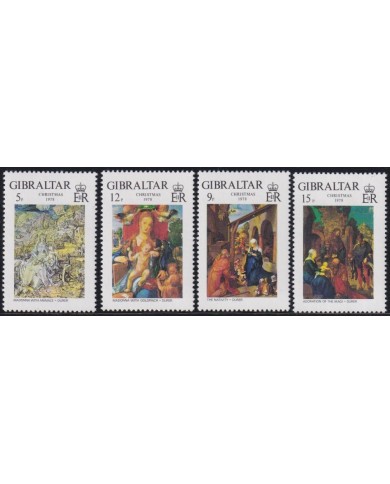 F-EX38390 GIBRALTAR MNH 1978 CHRISTMAS NAVIDAD ART MADONNA PAINTING DURER RENASSENCE.