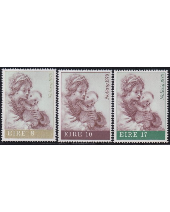 F-EX38391 IRELAND EIRE MNH 1978 CHRISTMAS NAVIDAD ART DRAWING RELIGION.