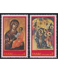 F-EX38392 GREECE MNH 1978 CHRISTMAS NAVIDAD ART MEDIEVAL MADONNA.