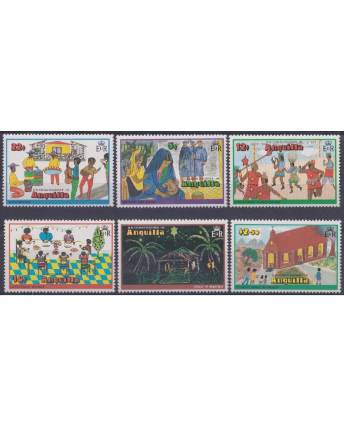 F-EX38408 ANGUILLA MNH 1978 CHRISTMAS NAVIDAD ART DRAWING RELIGION.